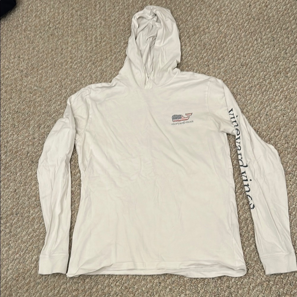 White Vineyard Vines USA  Long Sleeve Shirt